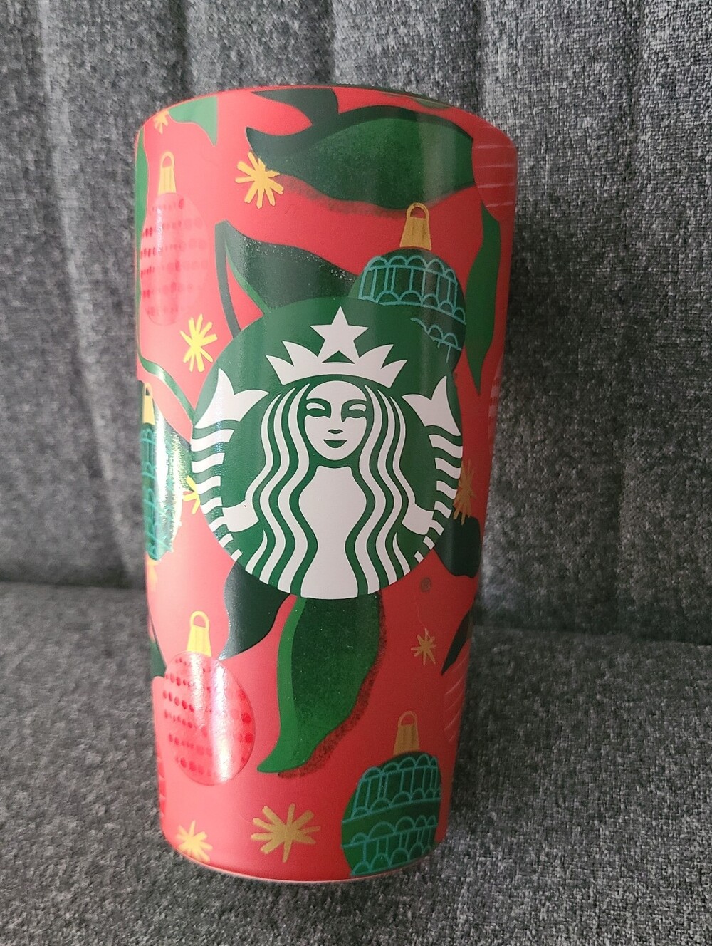 Starbucks 2019 Ceramic Holiday Traveler 12oz Tumbler Cup Mug Christmas Ornaments